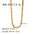 Wholesale  Stainless Steel Chain Flat Snake Chain Combination 18K Gold Necklace