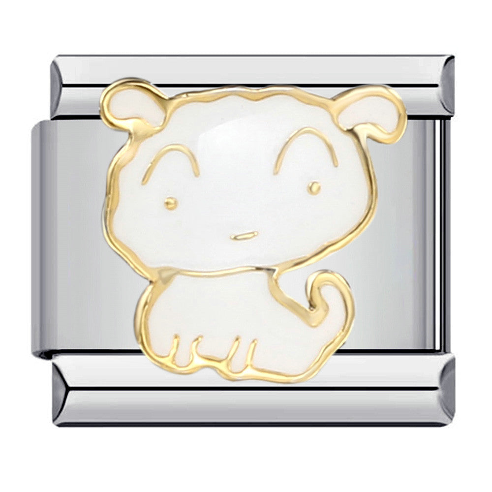 Wholesale Italian Charm Bracelet 9mm DIY Splicing Removable Small Animal Cartoon Stainless Steel Composable Bracelet ACC-BT-QiYing004