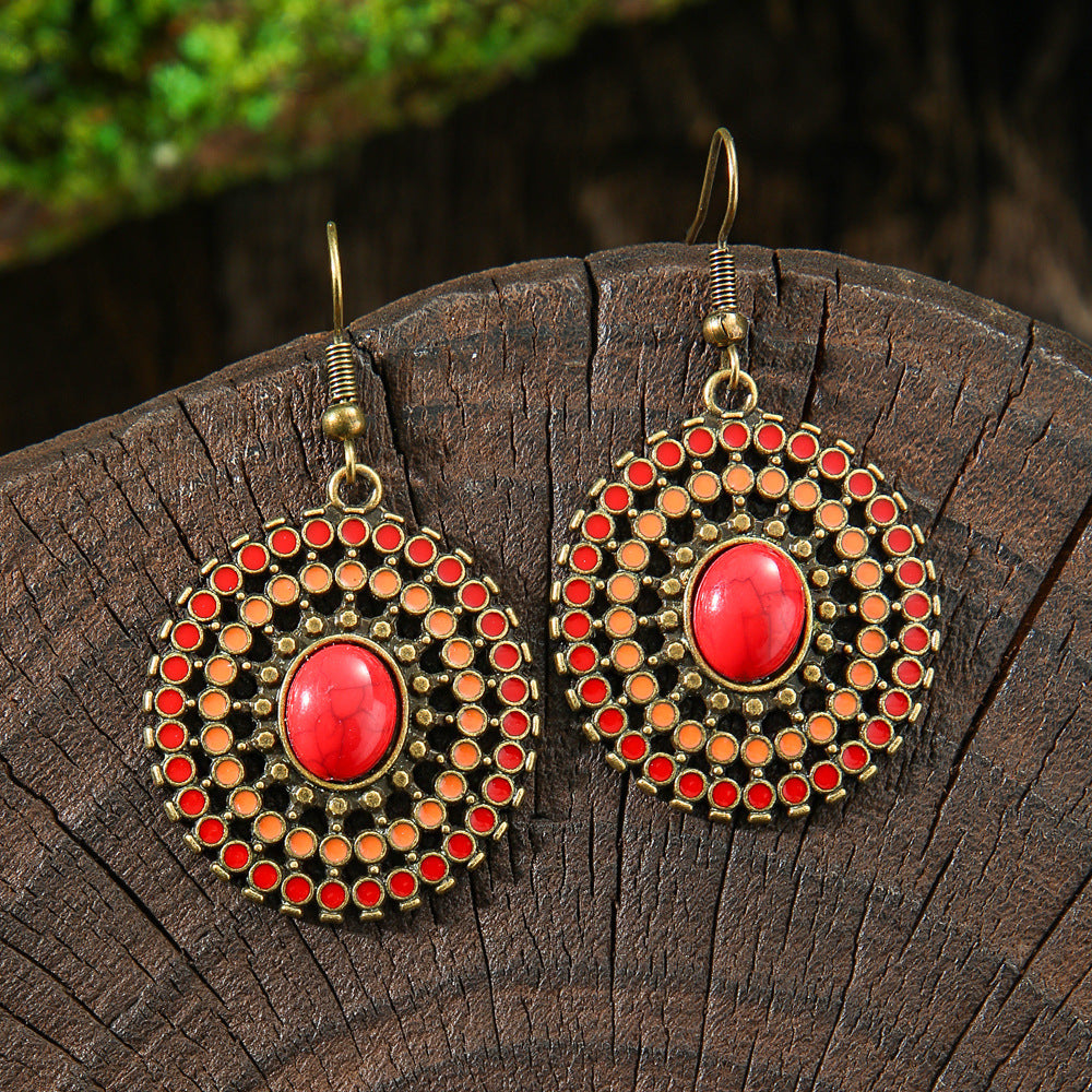 Wholesale Bohemian Tassel Earrings Handmade Zinc Alloy Retro Party Gift