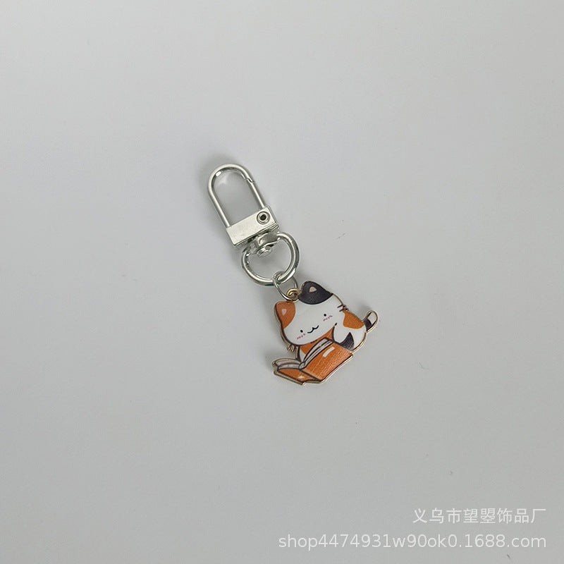 Wholesale Creative and able alloy cat Keychains