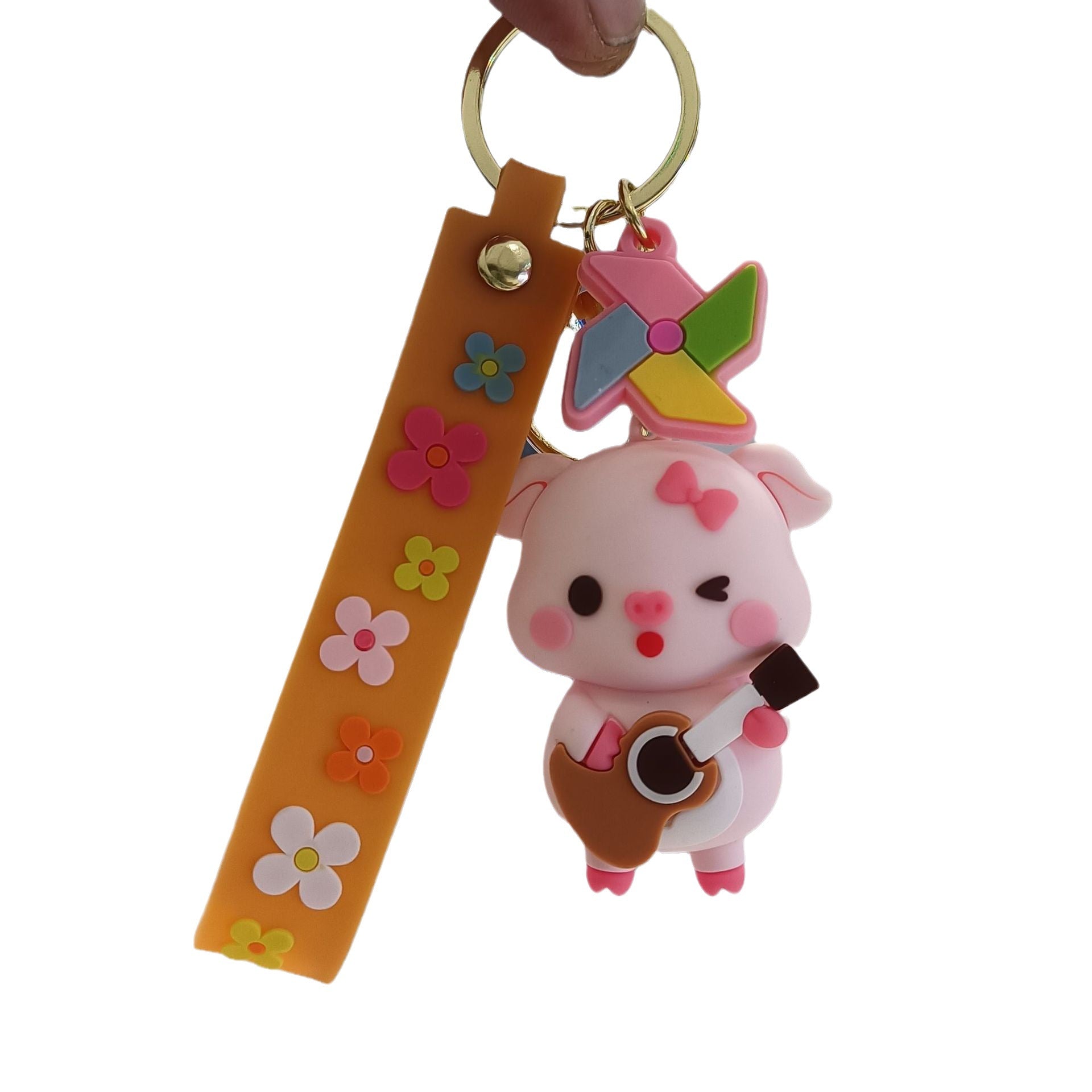 Wholesale Cartoon Cute Farm Pig Keychains ACC-KC-KuangKe002