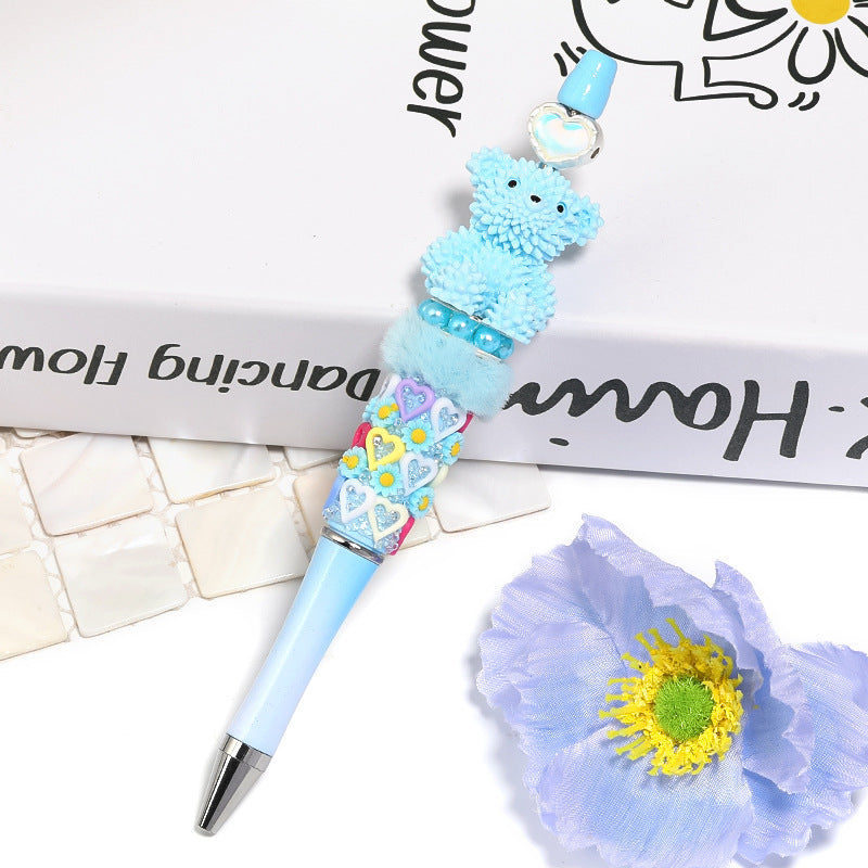 Wholesale 25pcs Vertical Hole Cartoon Durian Bear Focal Beads DIY Accessories ACC-BDS-BLG145