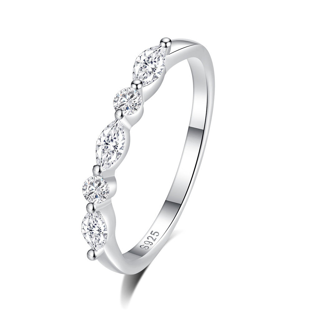 Wholesale S925 Sterling Silver Zirconium Luxury Ring