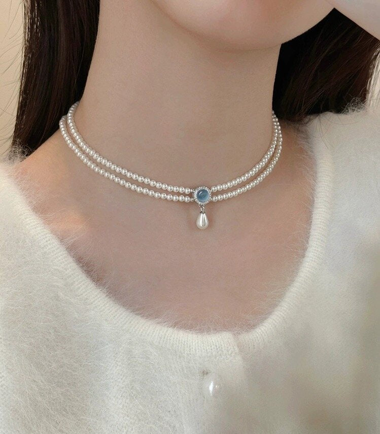 Wholesale Summer New Vintage Forest Green Necklace