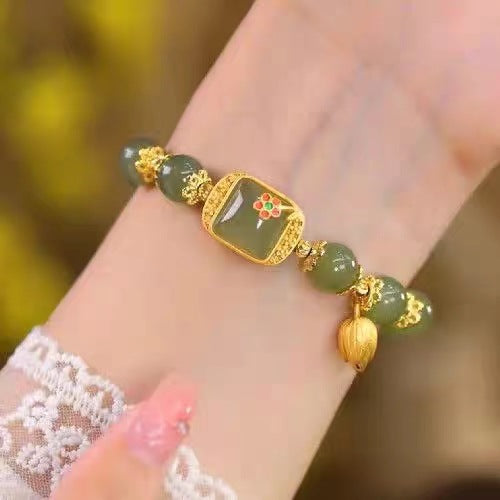 Wholesale New Chinese Style Glass Bead Bracelet Fashion Jewelry Accessory for Women Gift