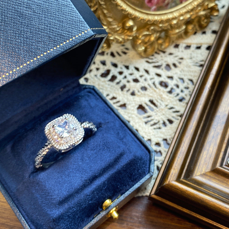 Wholesale Vintage Medieval Style Zircon Hollow Ring Adjustable Rings ACC-RS-GeLeisi002