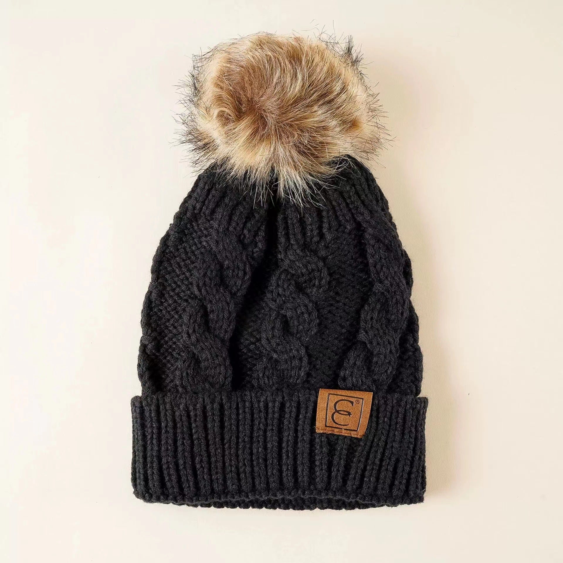 Wholesale Autumn Wool Ball Knitted Hat ACC-HT-Suli004