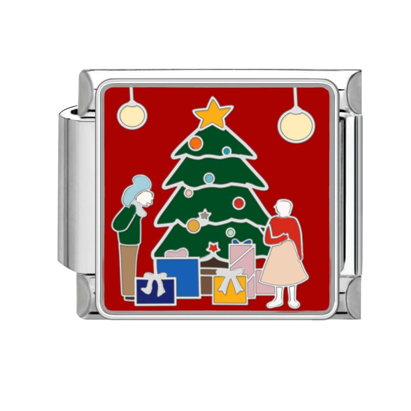 Wholesale Steel bottom Christmas retro bracelet accessories handmade DIY bracelet