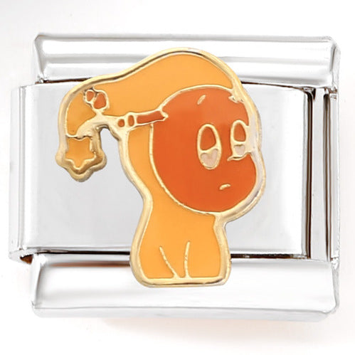 Wholesale Italian Charm Bracelet 9mm DIY  Little Yellow Duck    Creative Stainless Steel Composable Bracelet  ACCVIP