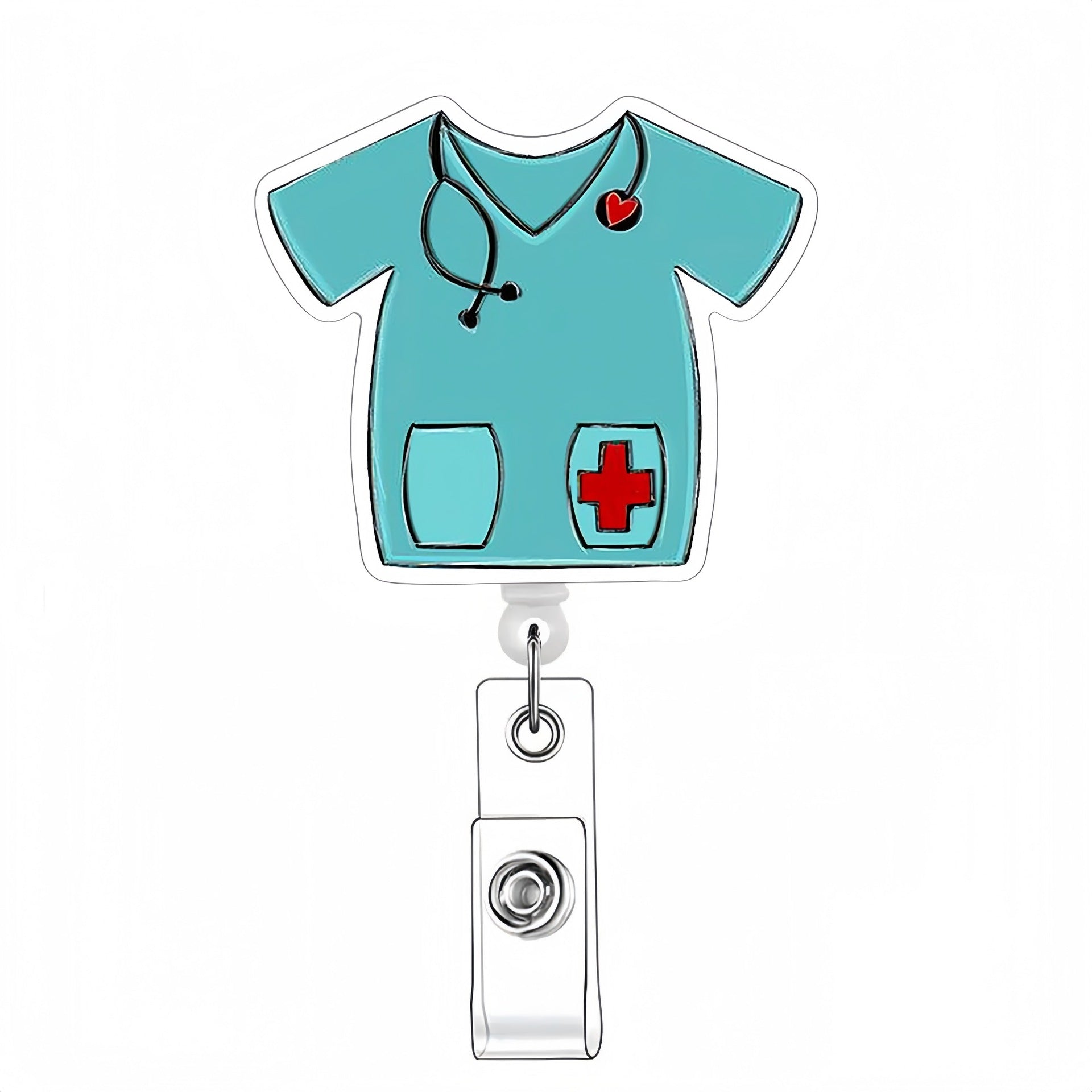 Wholesale Doctor Nurse Acrylic Badge Reels Keychains