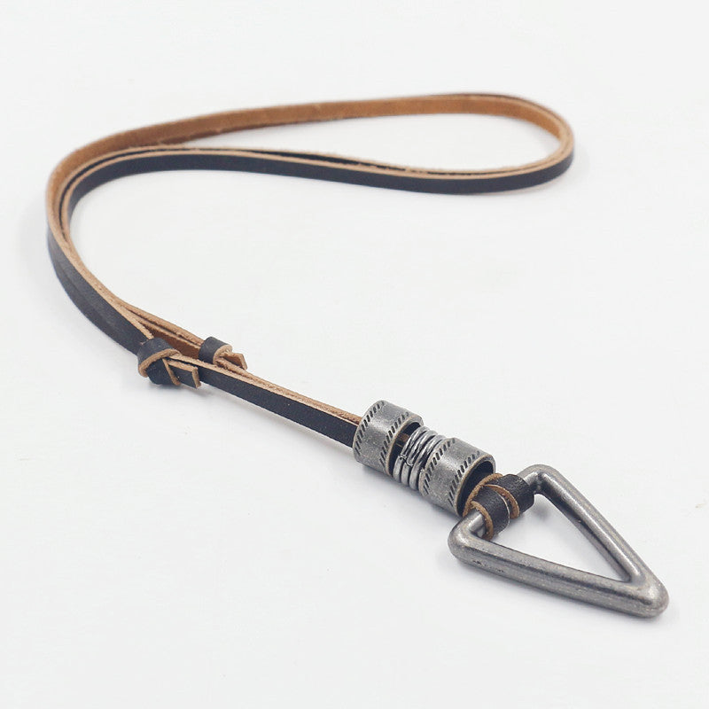 Wholesale Men's Geometric Cowhide Necklace