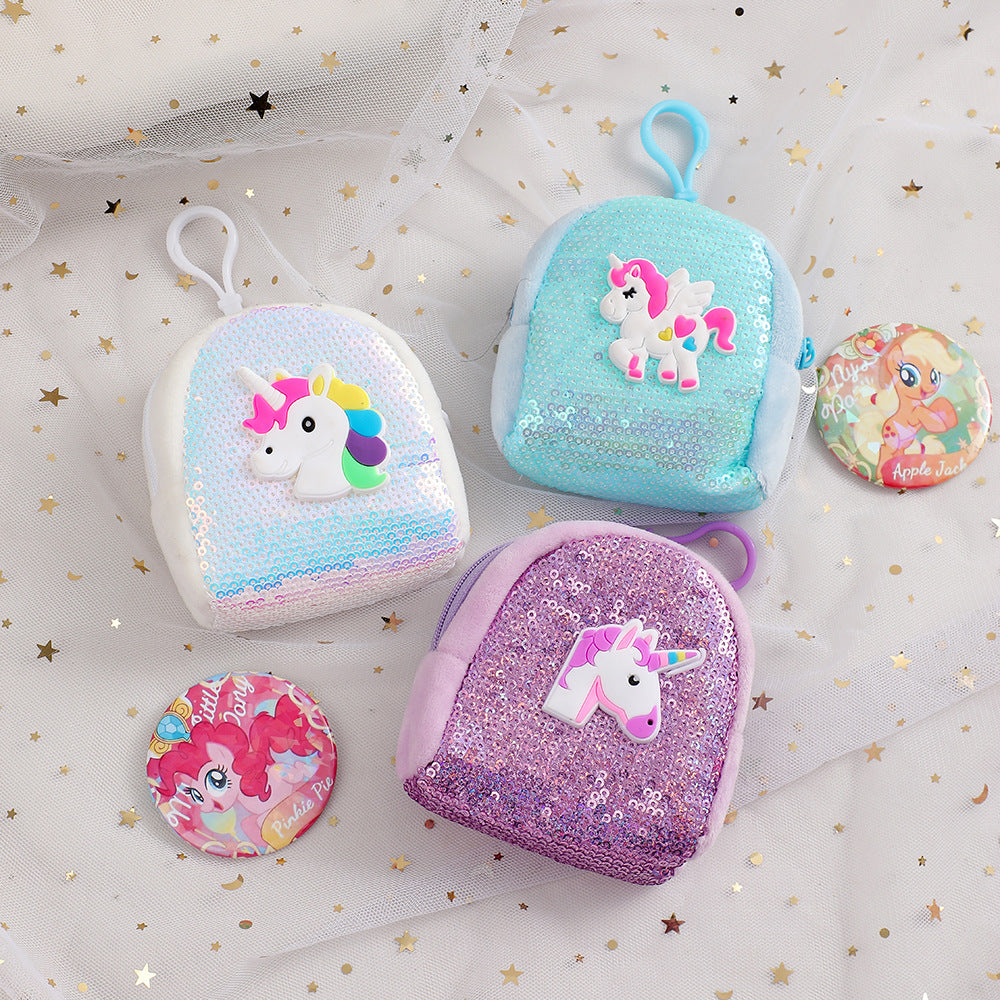 Wholesale Sequin Unicorn Coin Purse Wallet