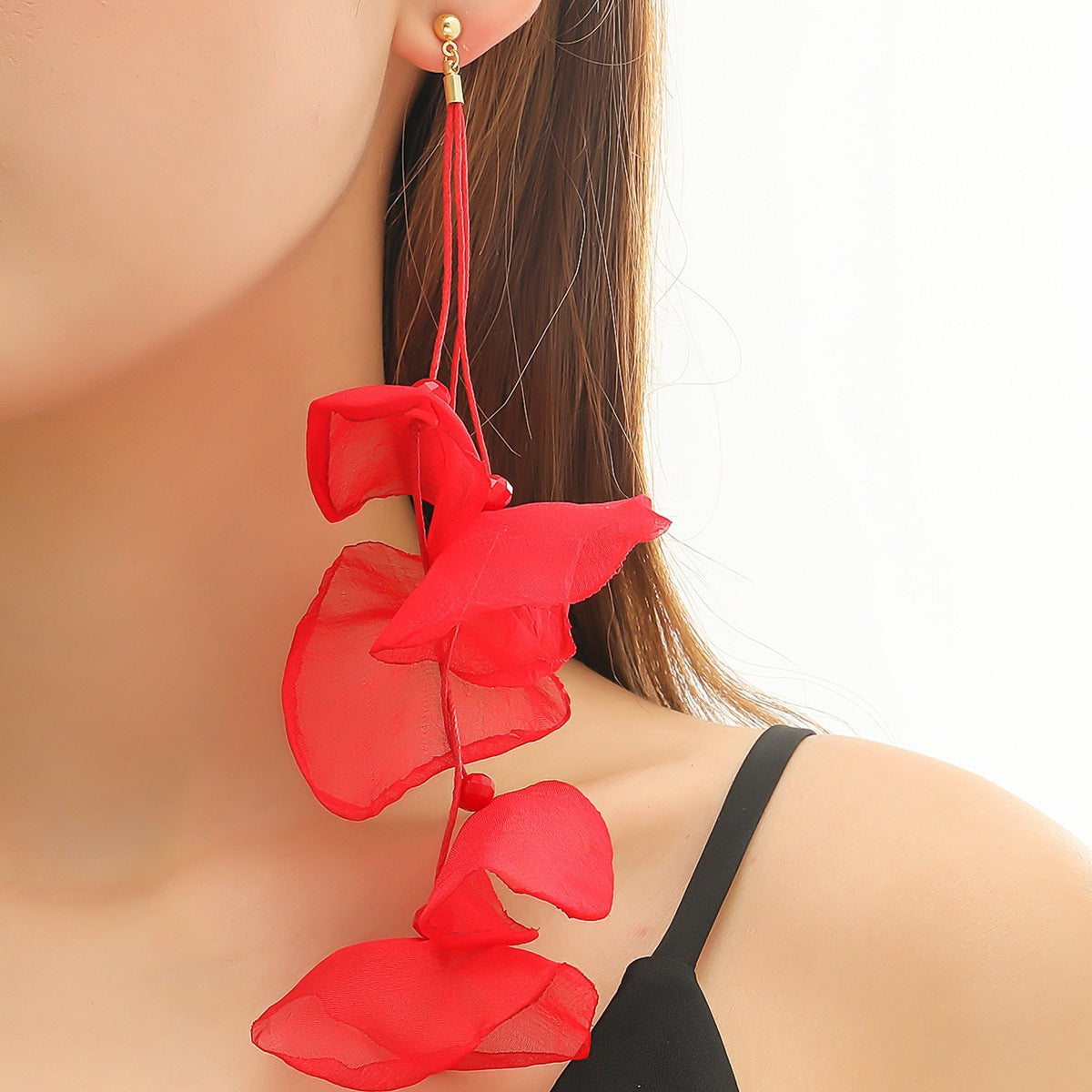 Wholesale Flower Tassel Earrings Personalized Earrings Flower Tassel Earrings