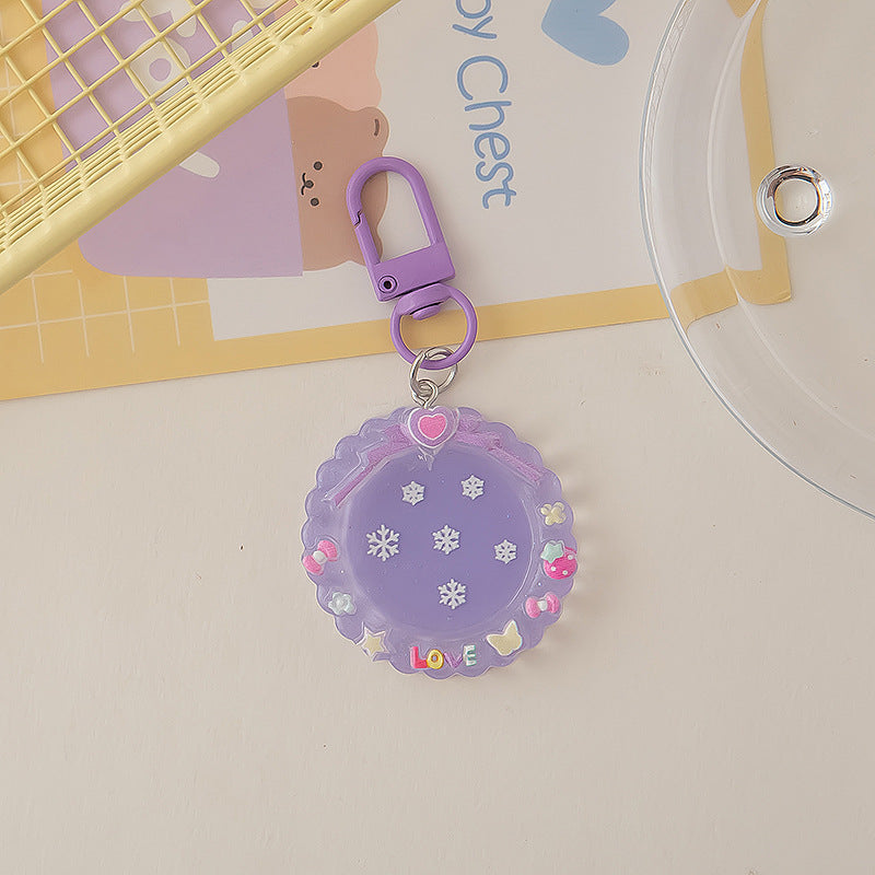 Wholesale Macaron Color Cartoon Luminous Photo Frame Keychain