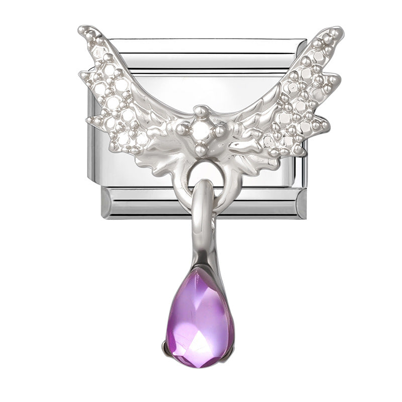 Wholesale Italian Charm Bracelet 9mm DIY Splicing Cute Creative Pendant Stainless Steel Composable Bracelet