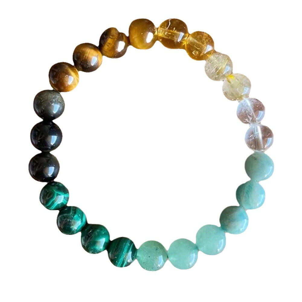Wholesale Bohemian Vintage Style Semi-precious Stone Men's Beaded Bracelet