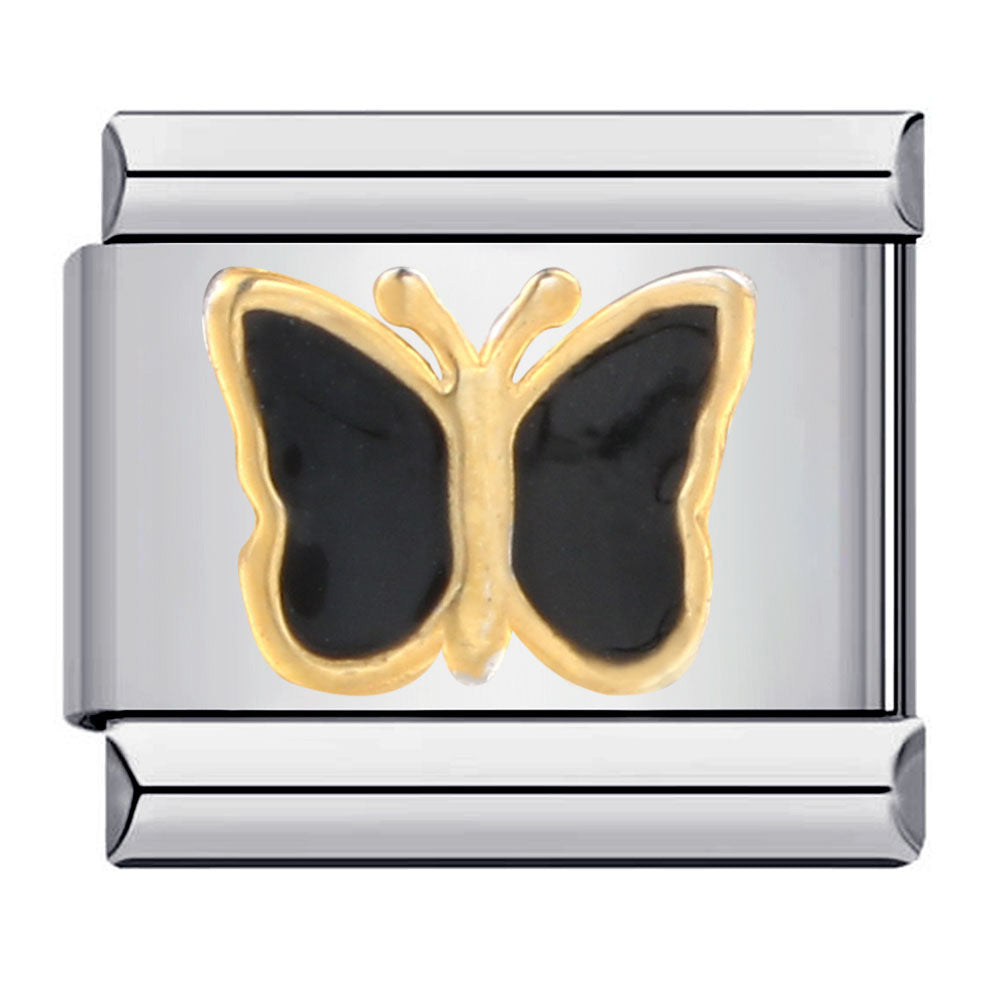 Wholesale Italian Charm Bracelet 9mm DIY Splicing Removable Color Butterfly Stainless Steel Composable Bracelet ACC-BT-QiYing012