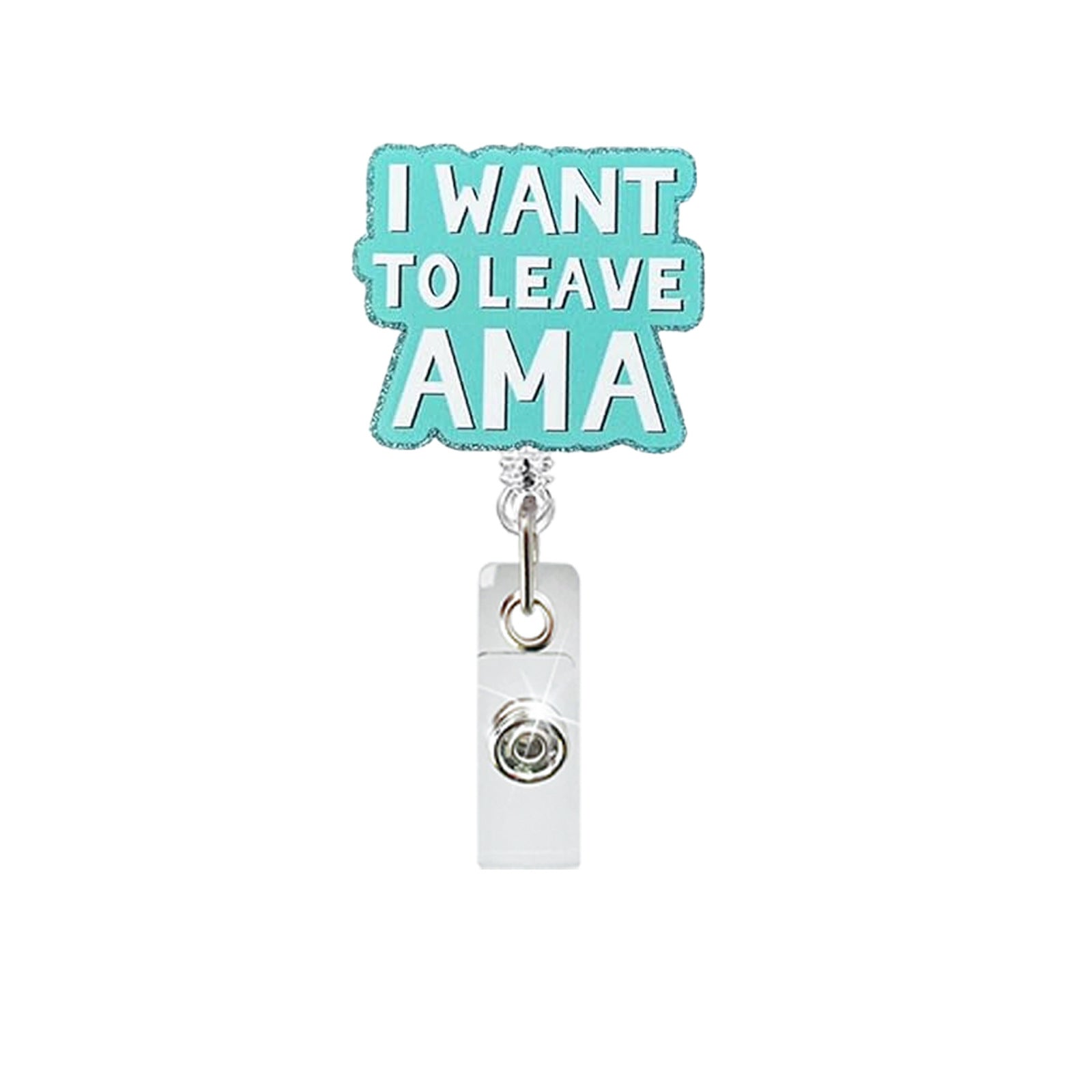 Wholesale Fun Cartoon Acrylic Badge Reel Retractable ID Card Holder Keychain Accessory