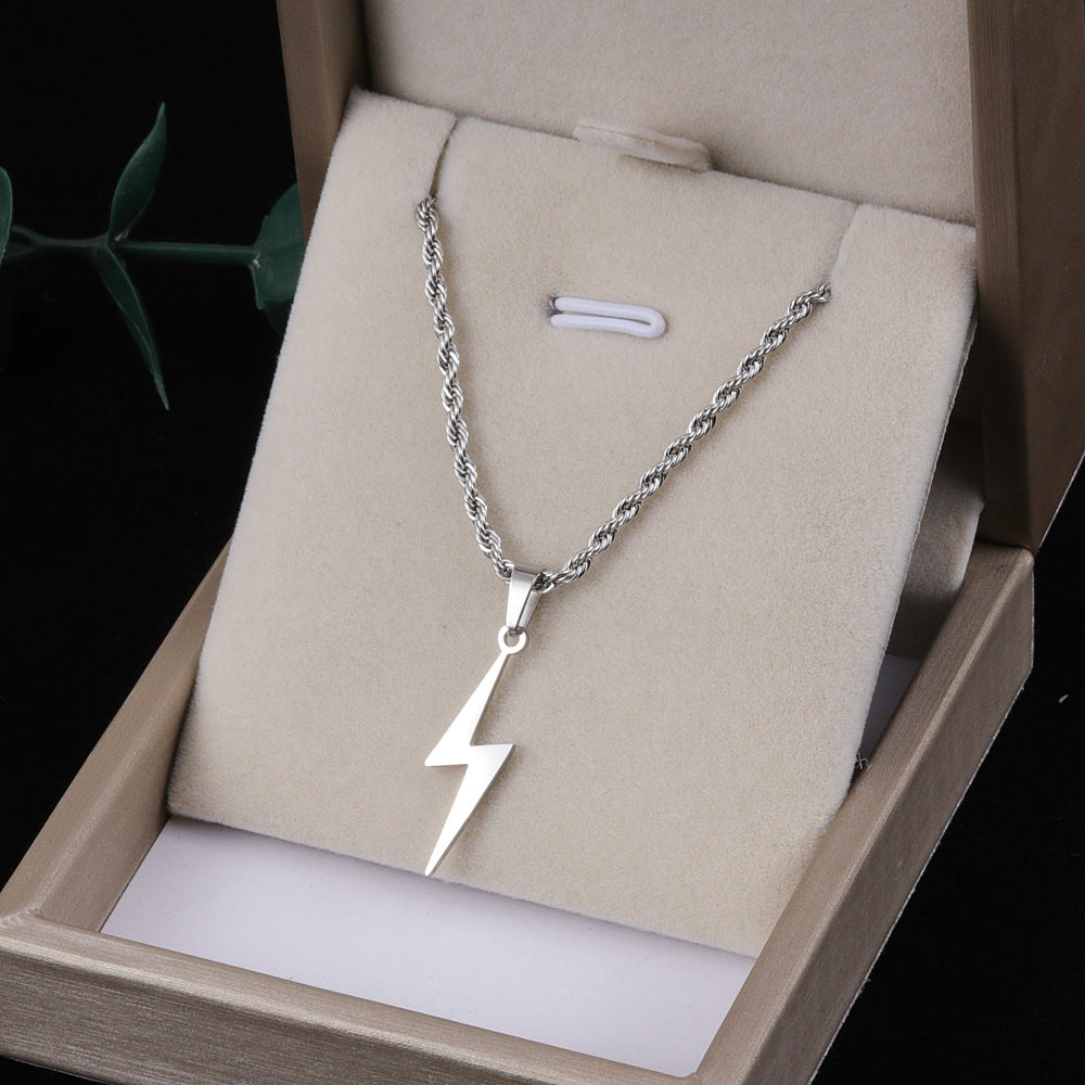Wholesale  stainless steel twist chain cross necklace