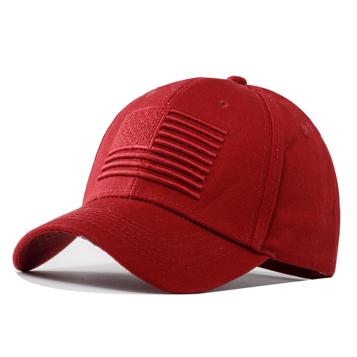 Wholesale Embroidered American Flag Baseball Cap Trendy Hip Hop Style Adjustable Hat For Outdoor Sports Everyday Casual Wear