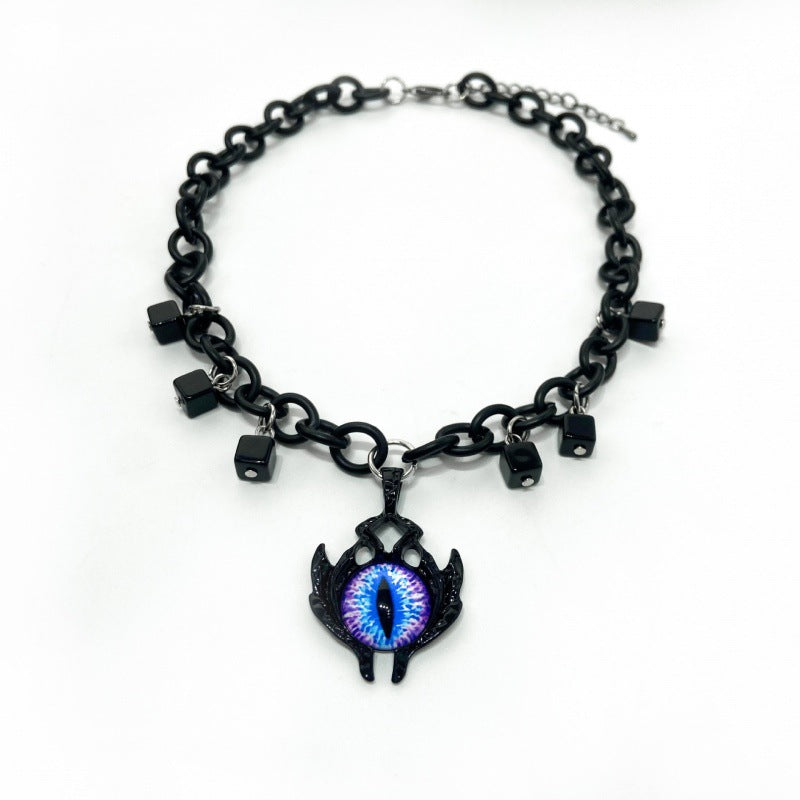 Wholesale Titanium Steel Necklace Jewelry Devil's Eye Necklace