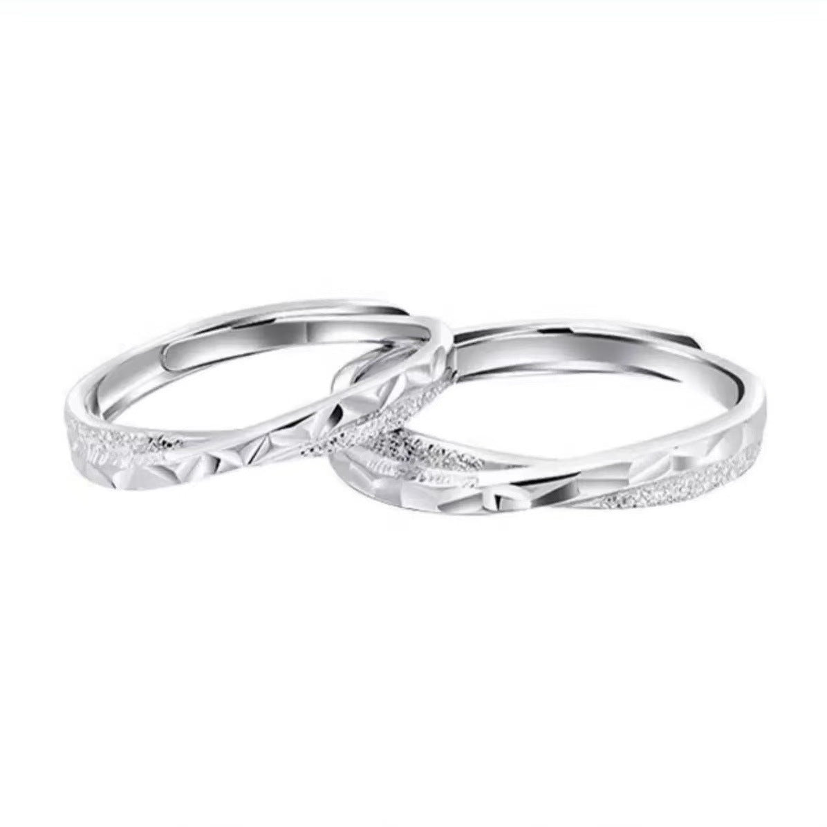 Wholesale S999 Sterling Silver Star Sea Ring Light Luxury Couple Ring Opening Adjustable Design Ring