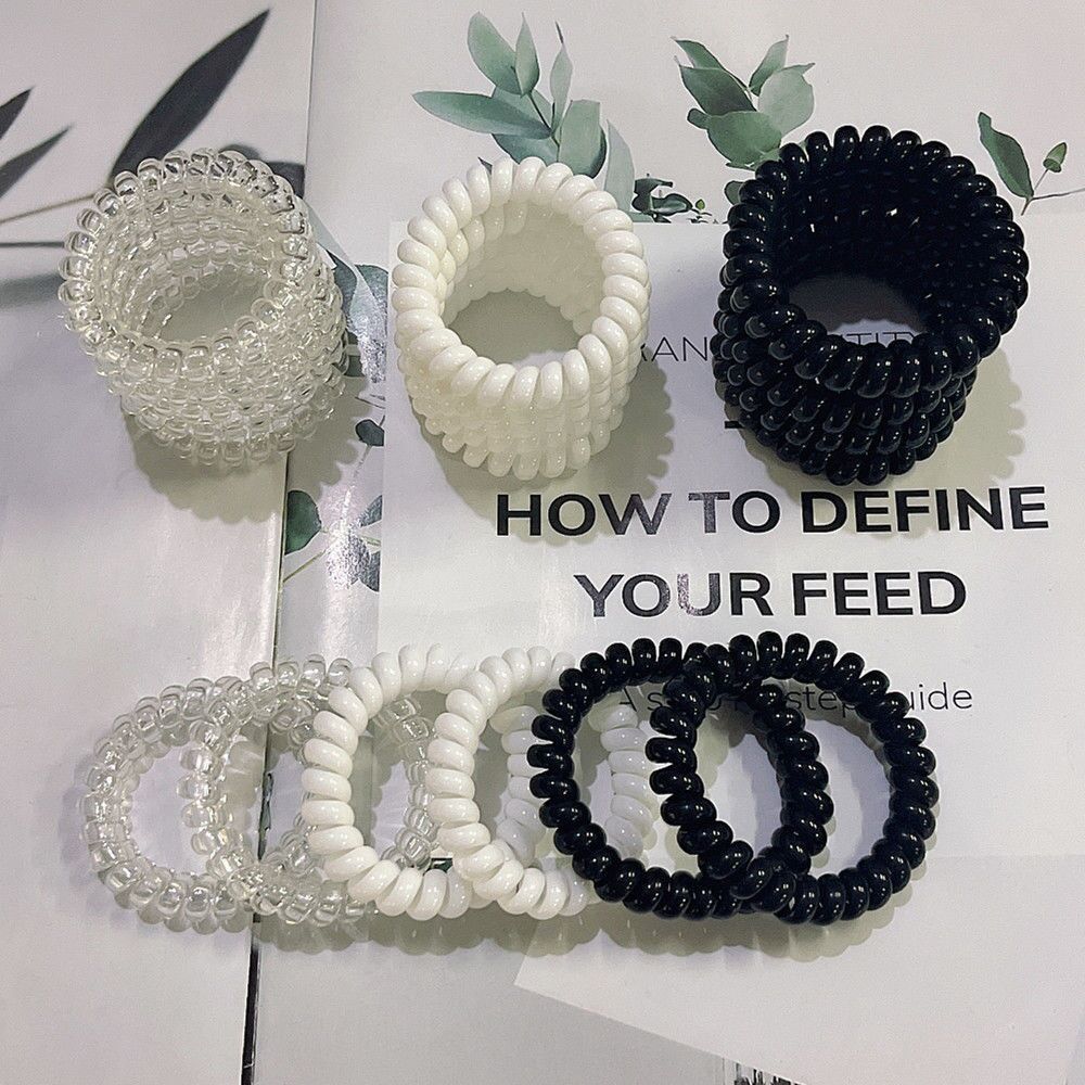 Wholesale 10pcs Candy Color Telephone Cord Hair Scrunchies ACC-HS-Huidi015