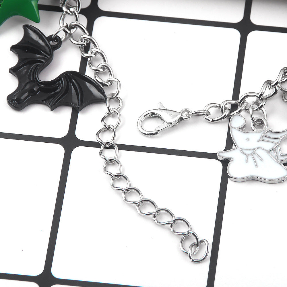 Wholesale Halloween Skull Pumpkin Witch Christmas Hat Combination Bracelet ACC-BT-MuMing005