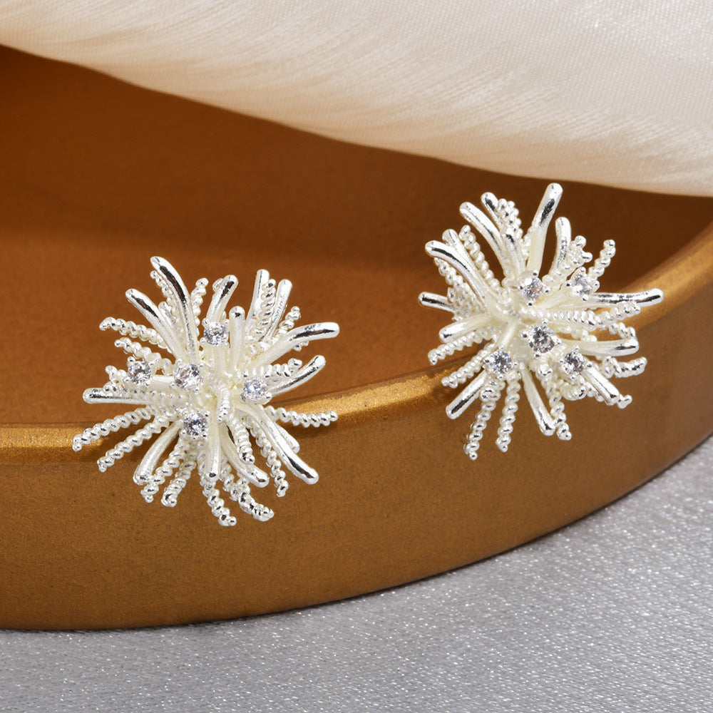 Wholesale dandelion earrings light luxury  earrings