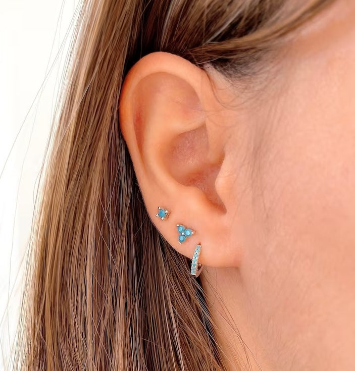 Wholesale Geometric Zirconia Square Earrings Set ACC-ES-WuBen001