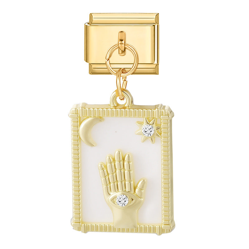 Wholesale Italian Charm Bracelet 9mm DIY Splicing Cute Creative Stainless Steel Composable Bracelet