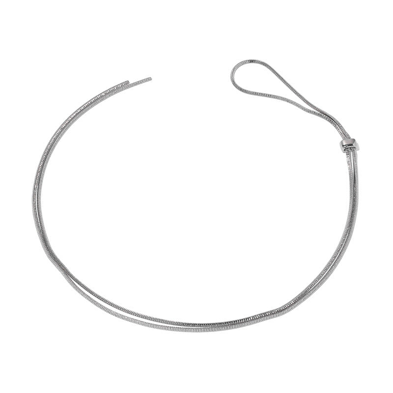 Wholesale Brass Plated 18K Real Gold Sweater Necklace