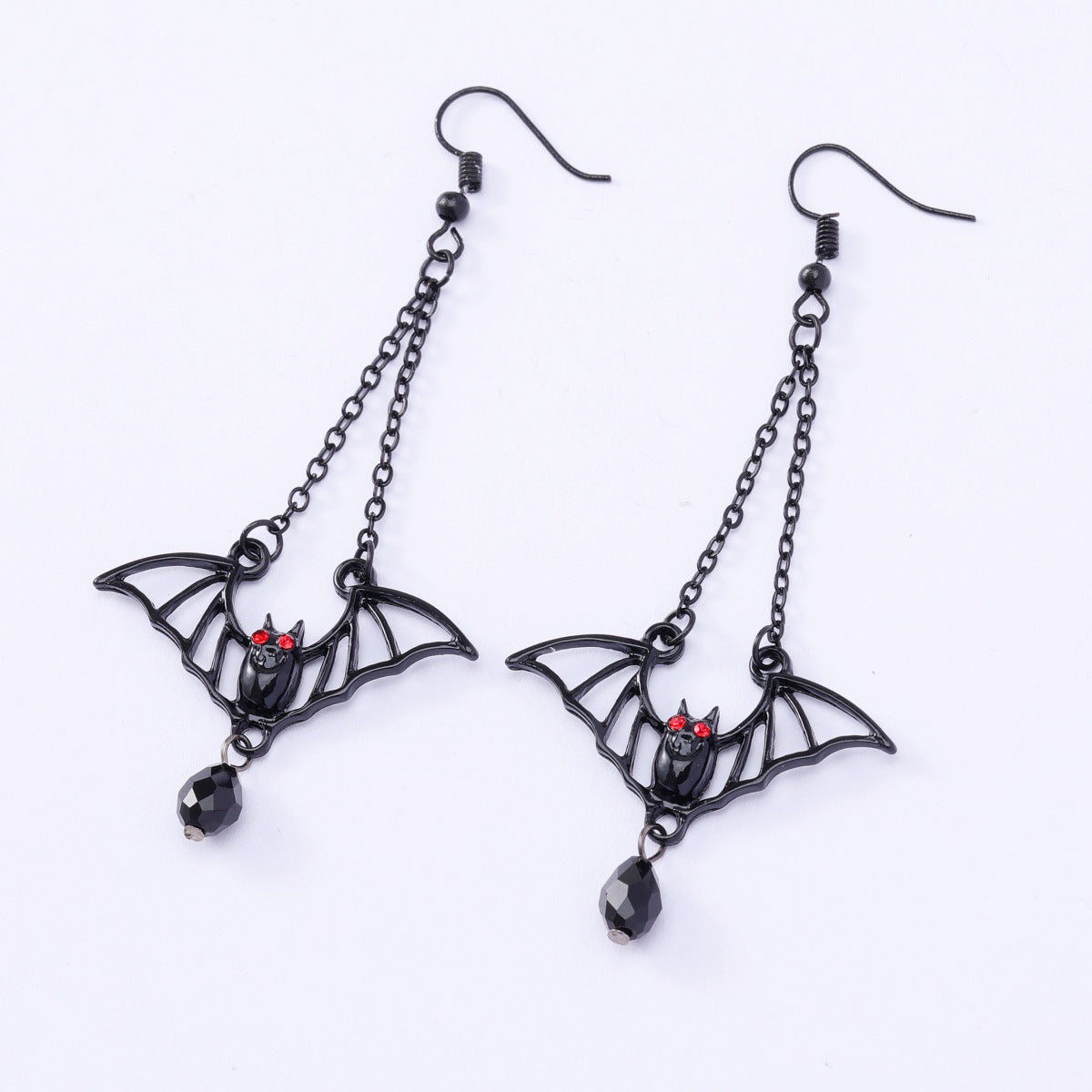 Wholesale Dark Gothic Bat Earrings Punk Style Fashion Accessory for Gift