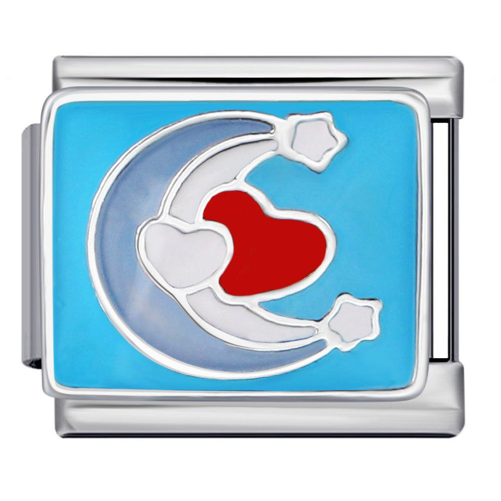 Wholesale Titanium Steel Welding Pattern Italian Module Bracelet Italian Charm bracelet