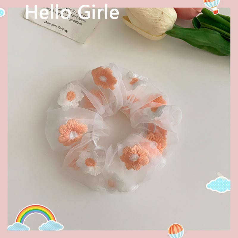 Wholesale Purple Mesh Hair Ties Large Intestine Hair Scrunchies ACC-HS-Weim001