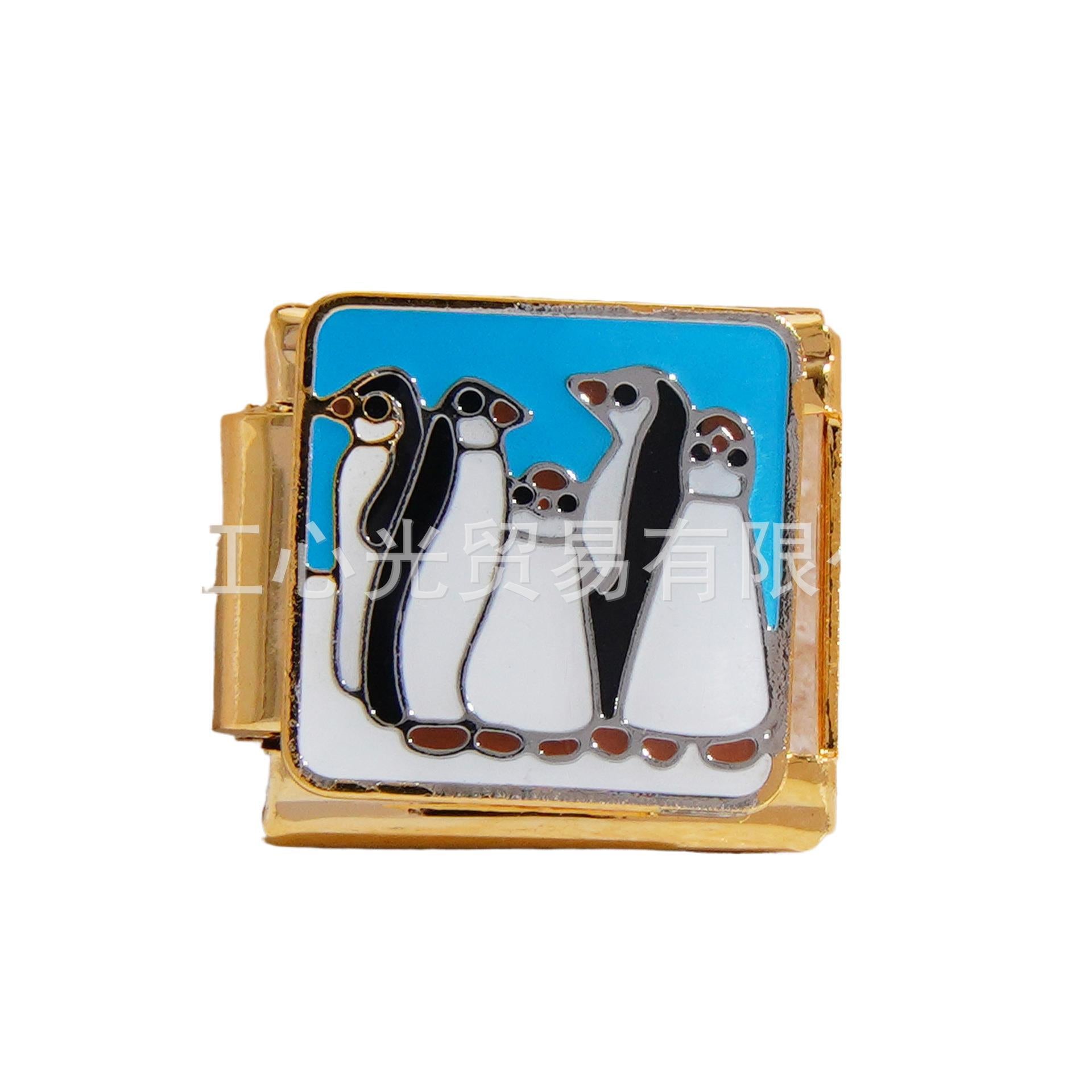 Wholesale Italian Charm Bracelet 9mm DIY Splicing Cute Creative Stainless Steel Composable Bracelet