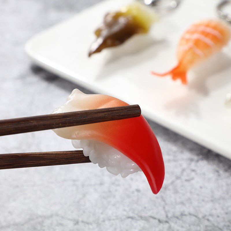Wholesale pvc sushi cuisine keychain