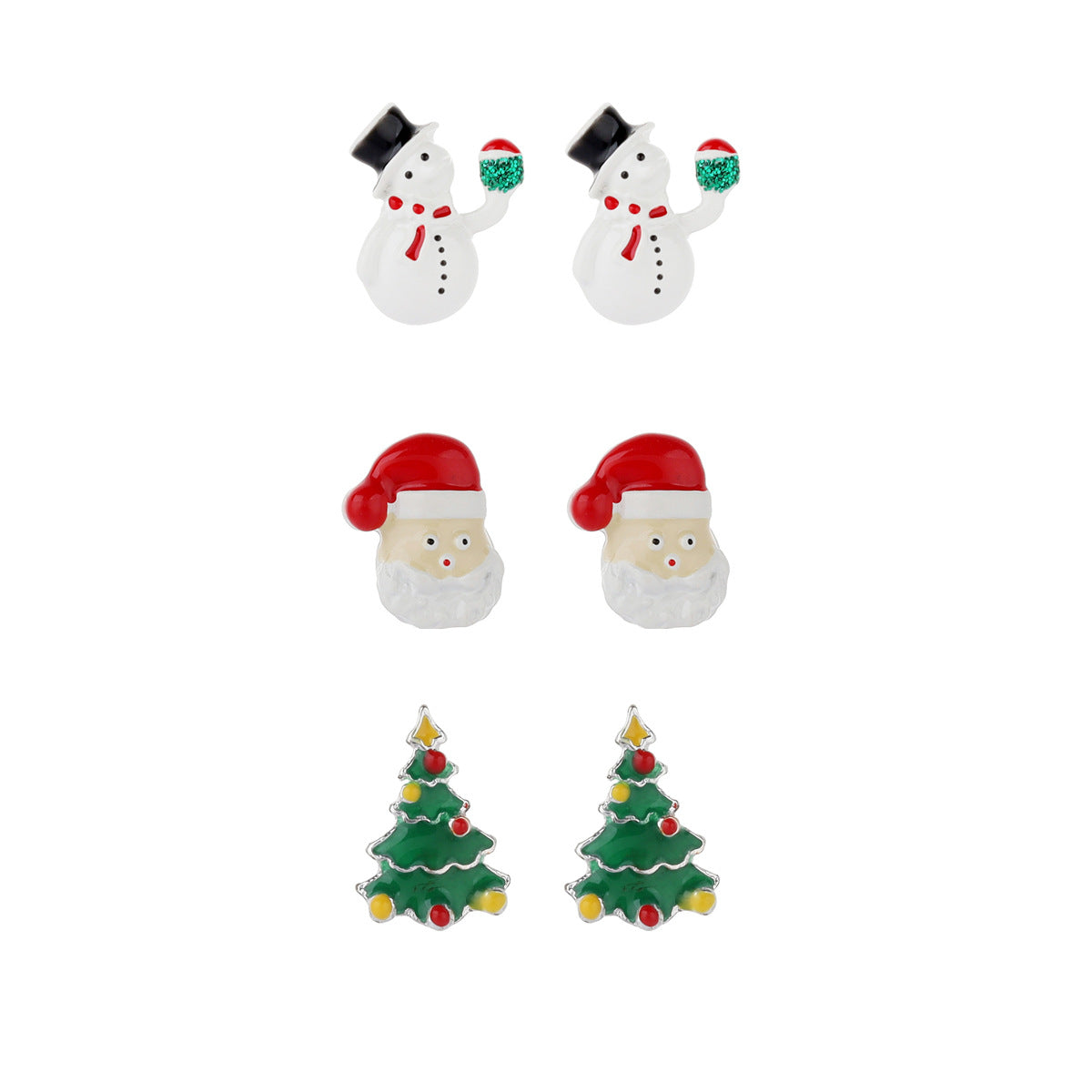 Wholesale Cute Cartoon Christmas Alloy Earrings ACC-ES-Yiran001