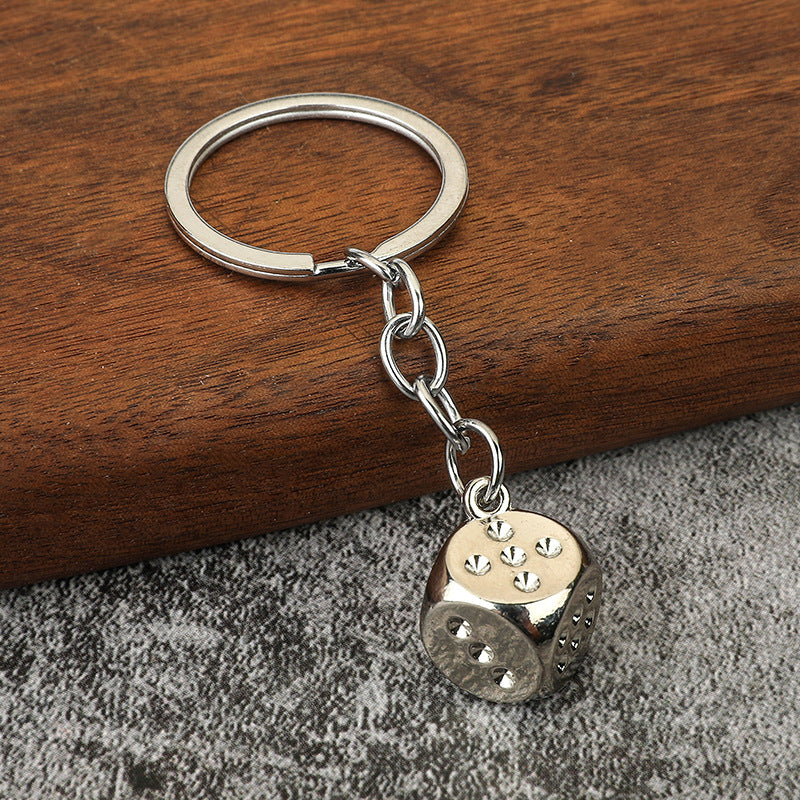 Wholesale Zinc Alloy Dice Keychains ACC-KC-YuJia008