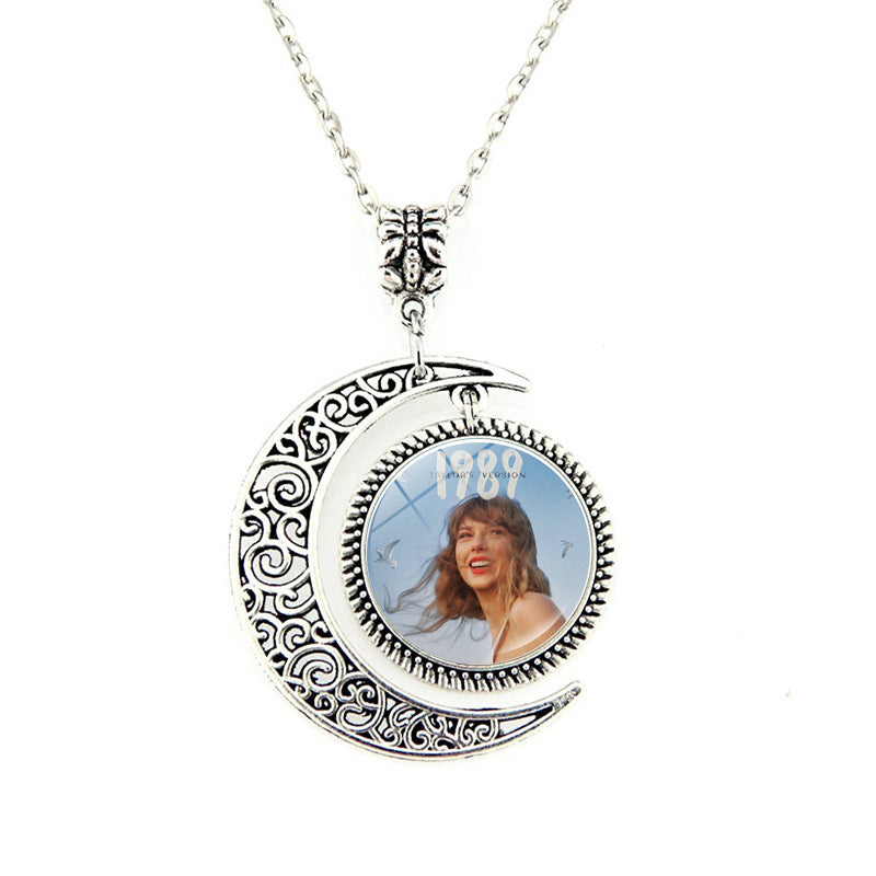 Wholesale Music Celebrity Pendant Sweater Chain Long Necklace ACC-NE-JiaYun003