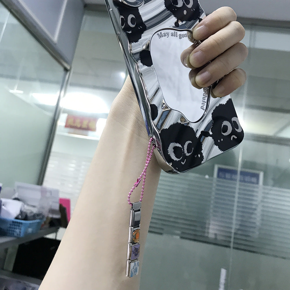 Wholesale Colorful beaded mobile phone strap spliced Italian charms bracelet DIY keychain