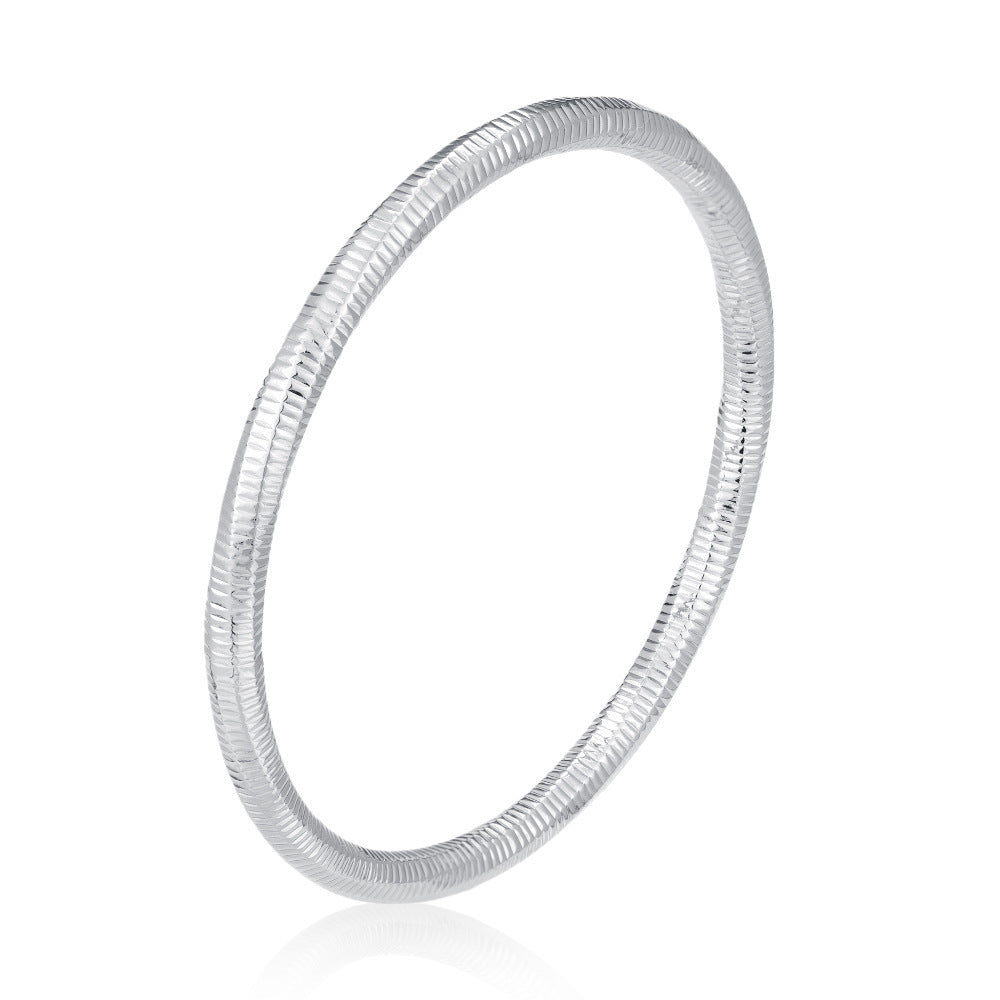 Wholesale European and American Style Hollow Bracelet Stainless Steel Gold Plated Boutique Resale Jewelry Accessory