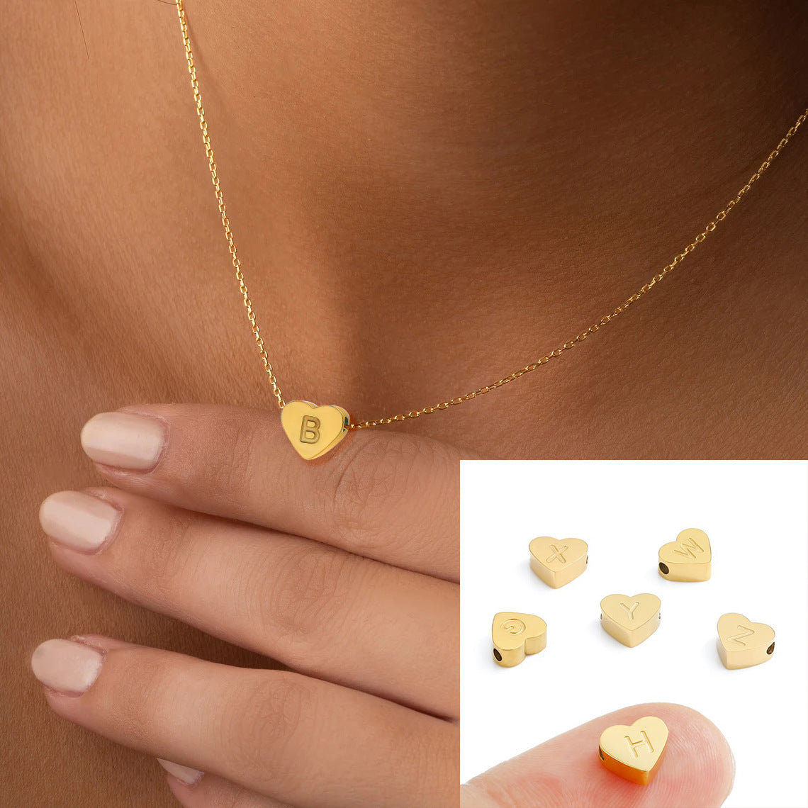 Wholesale  love English letter stainless steel pendant