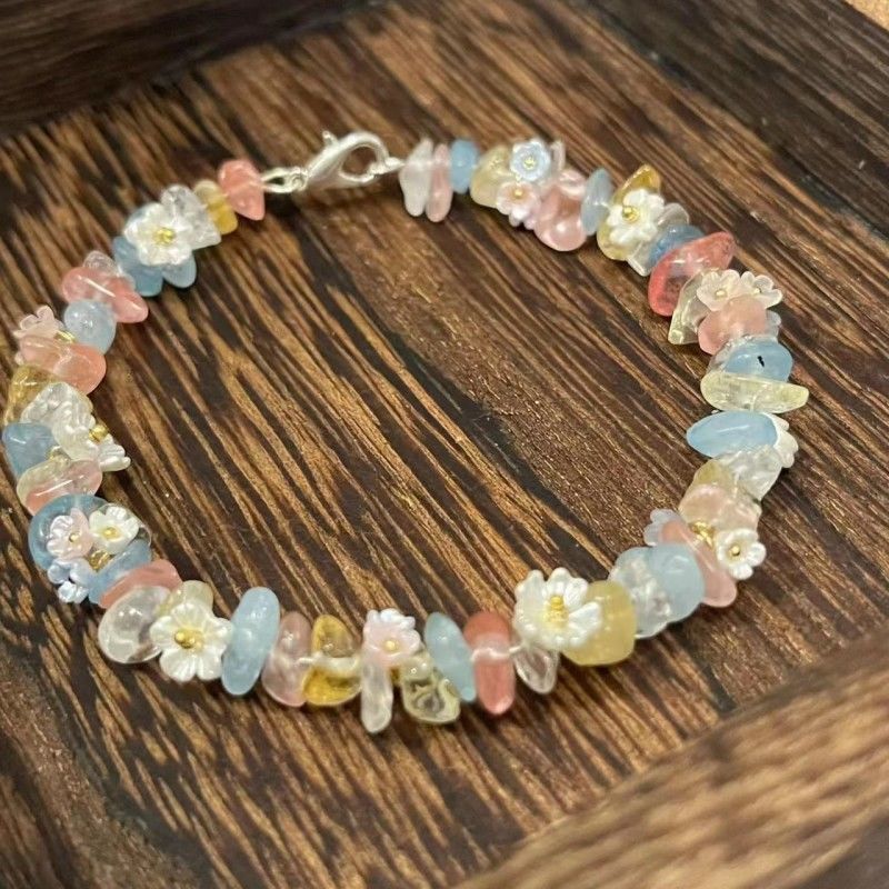 Wholesale  Color Crystal Flower Bracelet