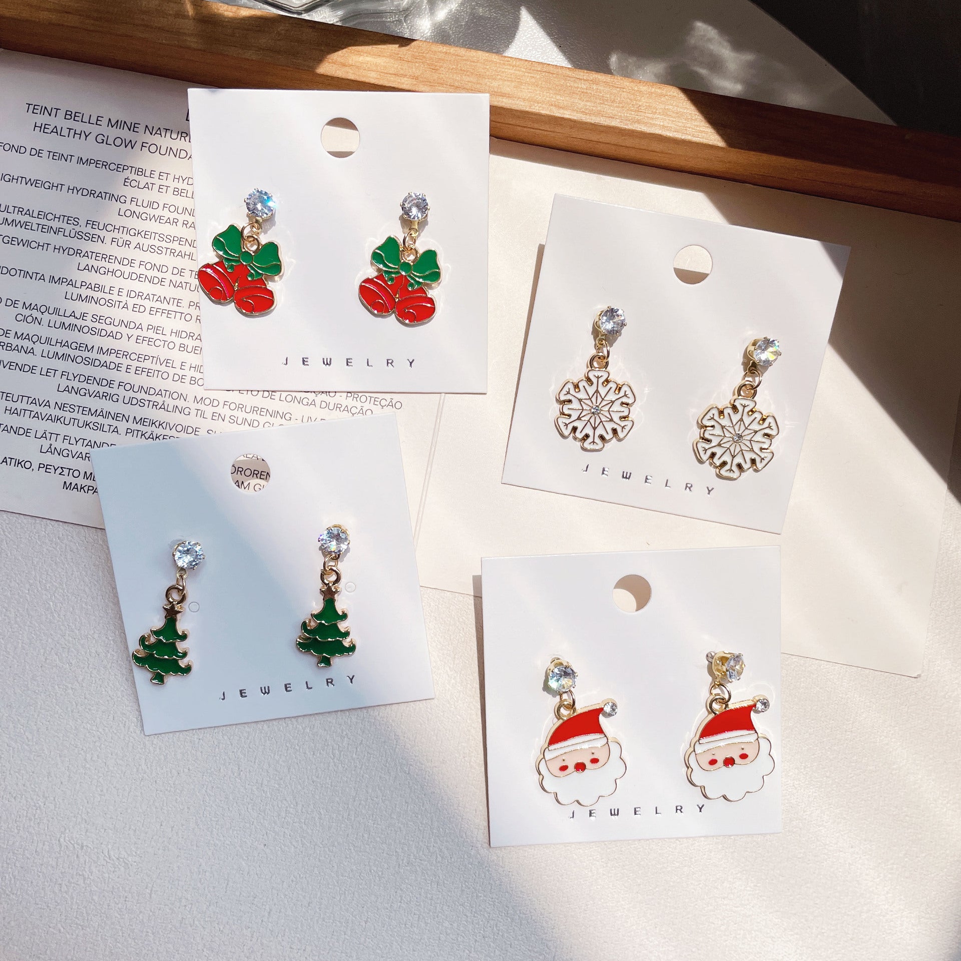 Wholesale Christmas Cute Santa Elk Earrings ACC-ES-Yijia004