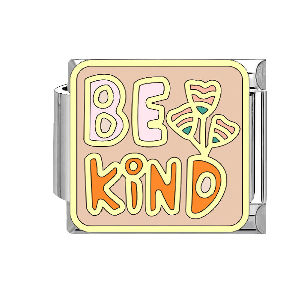 Wholesale Italian Charm Bracelet 9mm DIY Pink Element  Creative Stainless Steel Composable Bracelet