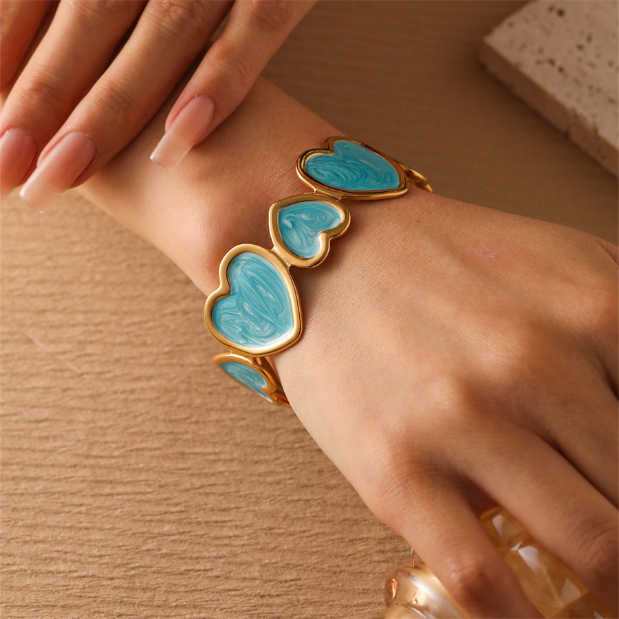 Wholesale Retro Luxury Bracelet 18k Gold Plated Bracelet Titanium Steel Bracelets ACC-BT-TaiYu004