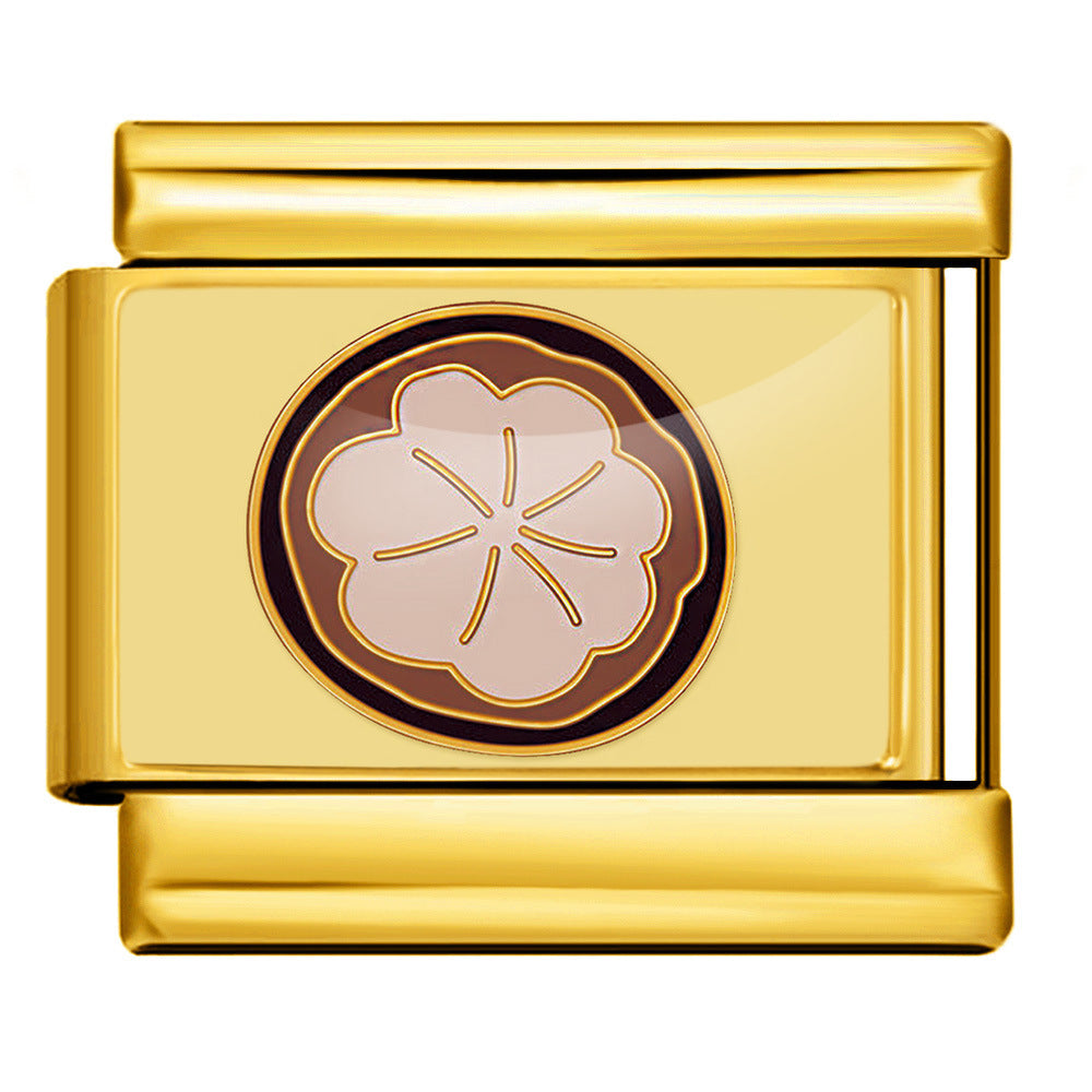 Wholesale  Italian Charm Bracelet 9mm DIY Fruit and Vegetable Series Creative Stainless Steel Composable Bracelet