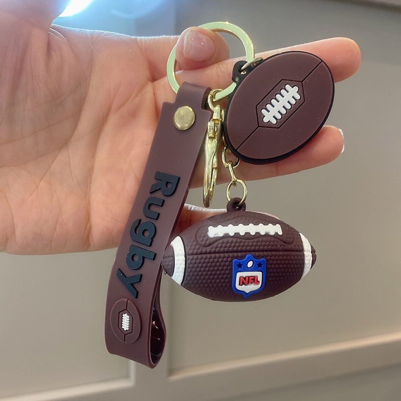 Wholesale Soft Rubber Football Keychains ACC-KC-WanXiang001