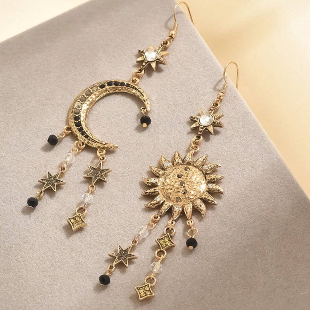 Wholesale Vintage Star,  Moon and Sun Pendant Earrings